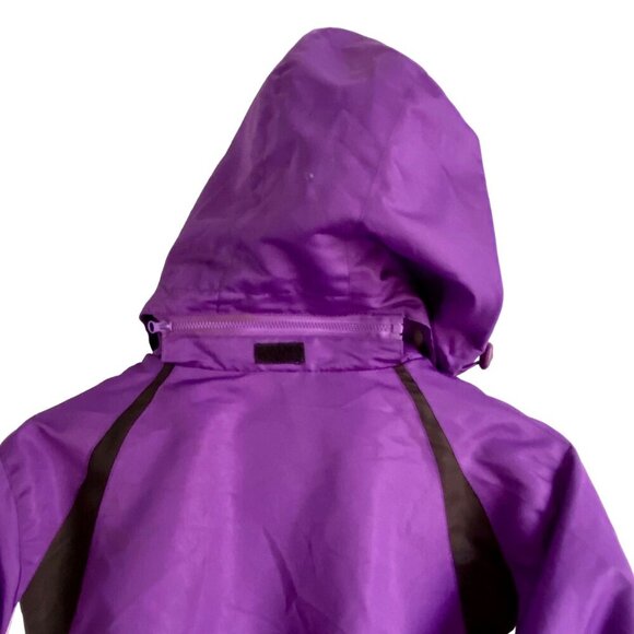 R&O 3-in-1 Jacket With Removable Fleece Liner Hooded Purple Black Women's Medium - Picture 7 of 12